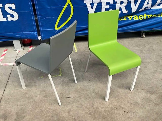 Vitra / maarten van severen design stoelen (2x) - afbeelding 3 van  4