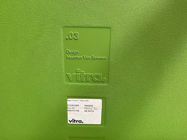 Vitra / maarten van severen design stoelen (2x) - afbeelding 4 van  4
