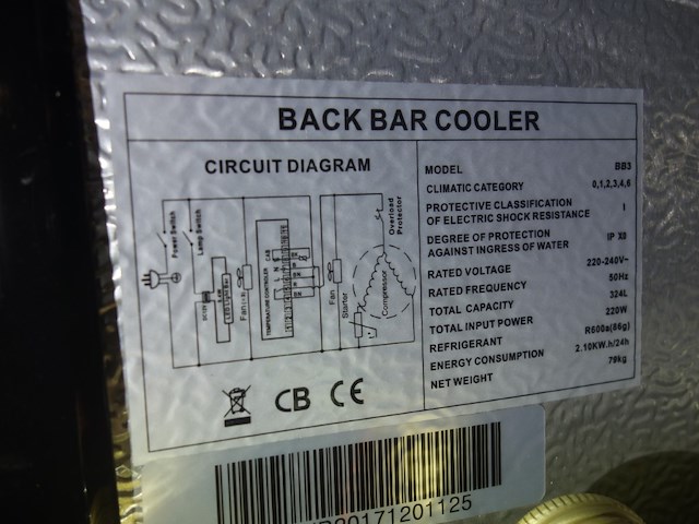 Vitrine 3-deurs koelkast topcold - afbeelding 5 van  5