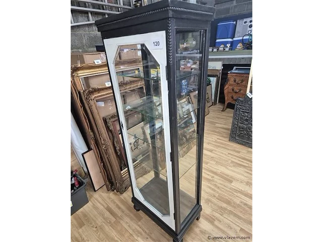 Vitrine 4 schabben 38x58x170cm - afbeelding 2 van  3