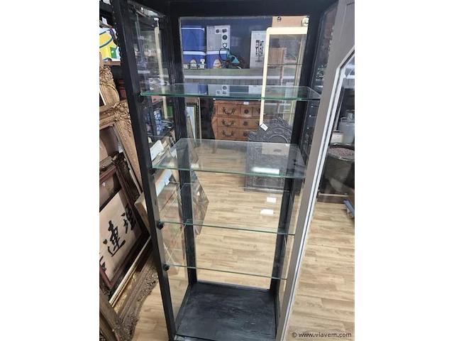 Vitrine 4 schabben 38x58x170cm - afbeelding 3 van  3