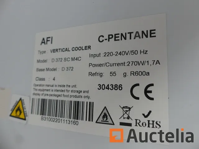 Vitrine afi d372 sc m4c koeling - afbeelding 4 van  4