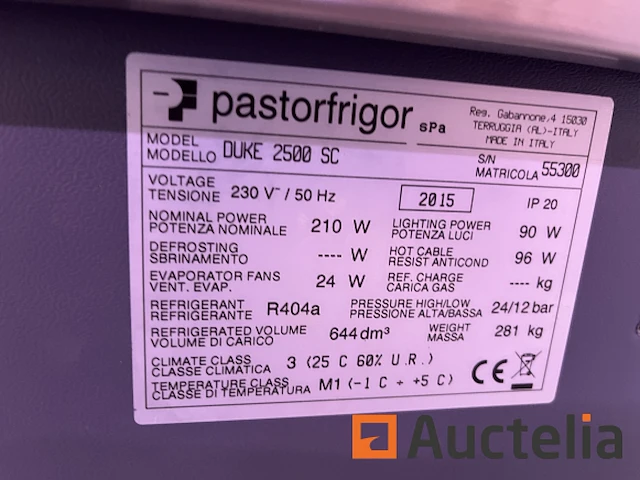 Vitrine gekoelde l pastorfrigor - afbeelding 17 van  17