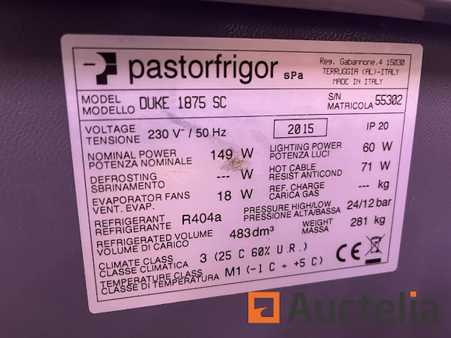 Vitrine gekoelde l pastorfrigor - afbeelding 3 van  17