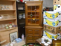 Vitrine kast met loodglas - afbeelding 1 van  1