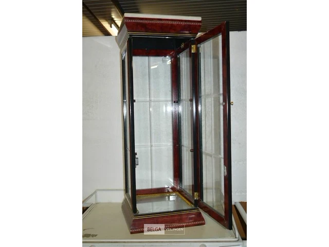 Vitrine kast met marmerblad 82x30cm - afbeelding 2 van  3