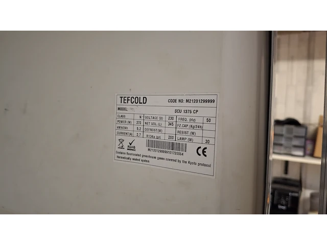 Vitrine koelkast tefcold - afbeelding 3 van  4