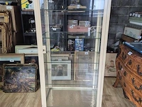 Vitrine metaal h 170 b 60 d 40, belgisch - afbeelding 1 van  7