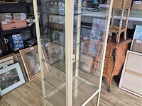 Vitrine metaal h 170 b 60 d 40, belgisch - afbeelding 3 van  7
