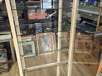Vitrine metaal h 170 b 60 d 40, belgisch - afbeelding 5 van  7