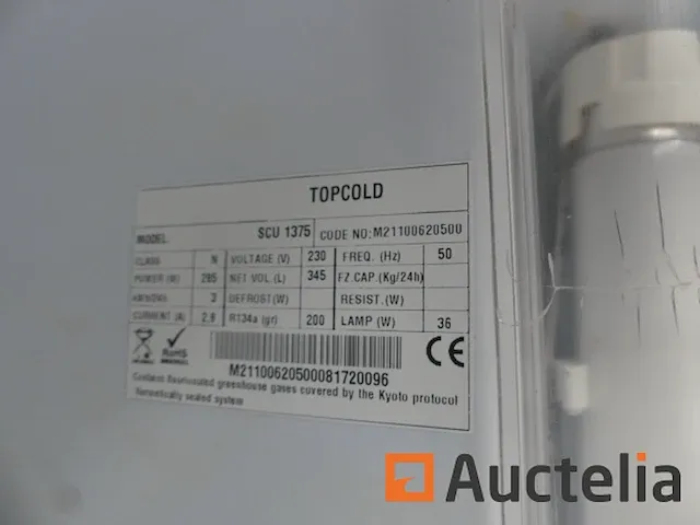 Vitrine top cold scu1375 koeling - afbeelding 5 van  8