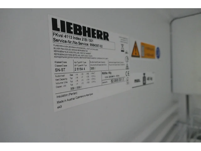 Vitrinefrigo liebherr - afbeelding 4 van  4