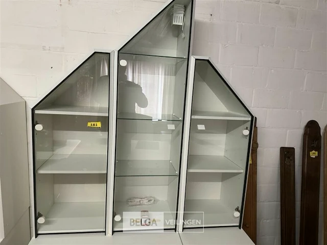 Vitrinekast met opbouw l127xd54xh198 cm - afbeelding 2 van  3
