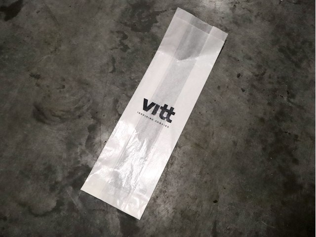 Vitt papieren zak stokbrood - afbeelding 1 van  3