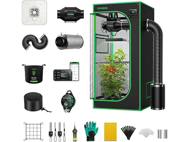 Vivosun giy growtent, complete set - afbeelding 1 van  7
