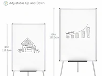 Viz-pro whiteboard/flipchart-ezel, 90 x 60 cm - afbeelding 4 van  6