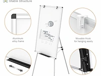 Viz-pro whiteboard/flipchart-ezel, 90 x 60 cm - afbeelding 5 van  6