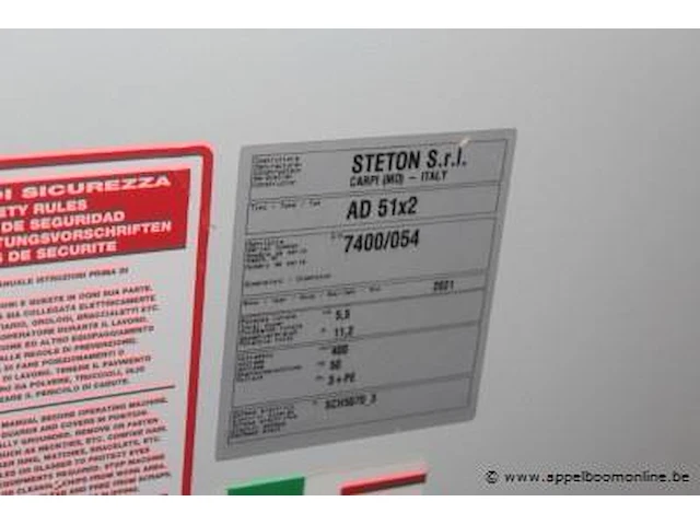 Vlak- van diktebank steton, ad 51x2, bj 2021, 400v - afbeelding 4 van  7