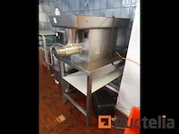 Vleesmolen met tafel ondersteuning in roestvrij staal matton - afbeelding 5 van  11