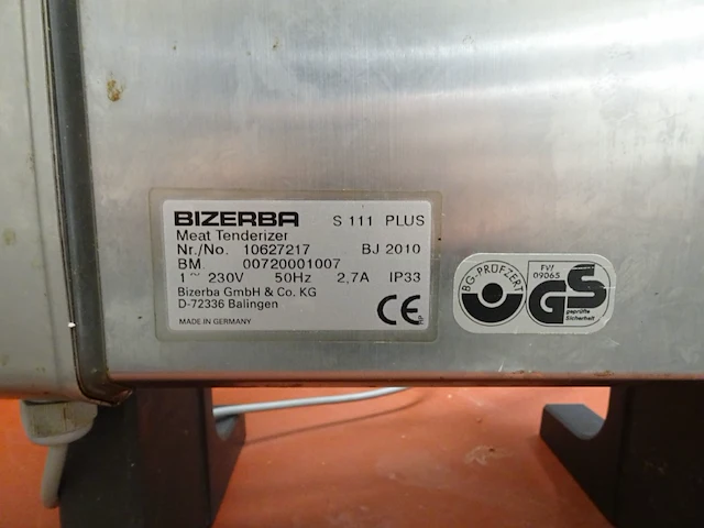 Vleesvermalser/repensnijder bizerba - afbeelding 2 van  3