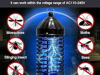 Vliegenvanger muggenlamp vliegenlamp led uv-licht-electroshock-230volt 2watt - afbeelding 3 van  5