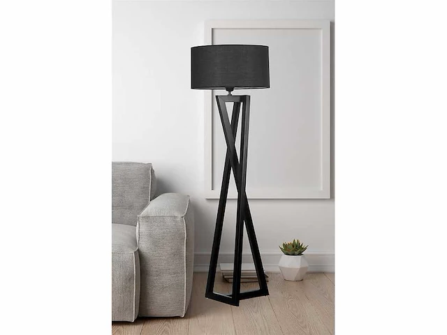 Vloerlamp - zwart - afbeelding 2 van  5