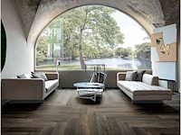 Vloertegel 115,2m2 hout eiken choco 20x180cm gerectificeerd - afbeelding 1 van  6