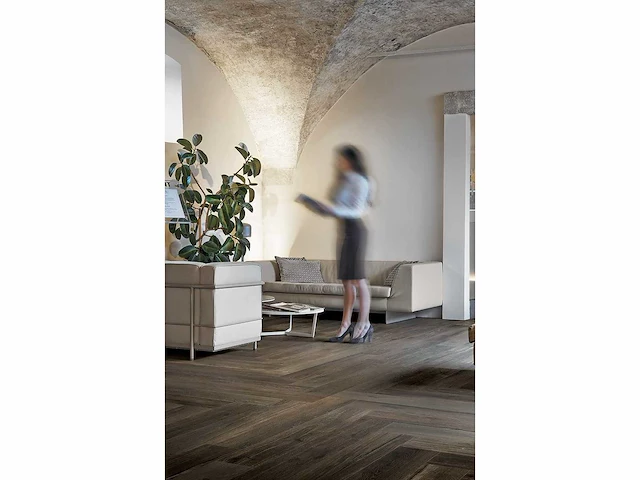 Vloertegel 115,2m2 hout eiken choco 20x180cm gerectificeerd - afbeelding 3 van  6