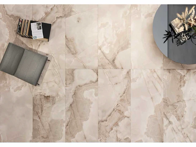 Vloertegel 129,6m2 onyx rose glanzend 60x120cm gerectificeerd - afbeelding 1 van  10