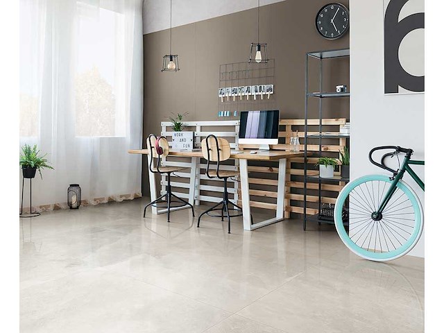 Vloertegel 129,6m2 witgoud mat 60x120cm gerectificeerd - afbeelding 3 van  3