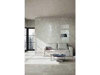 Vloertegel 15,12m2 techstone marmer grijs glanzend 60x120cm gerectificeerd - afbeelding 2 van  8