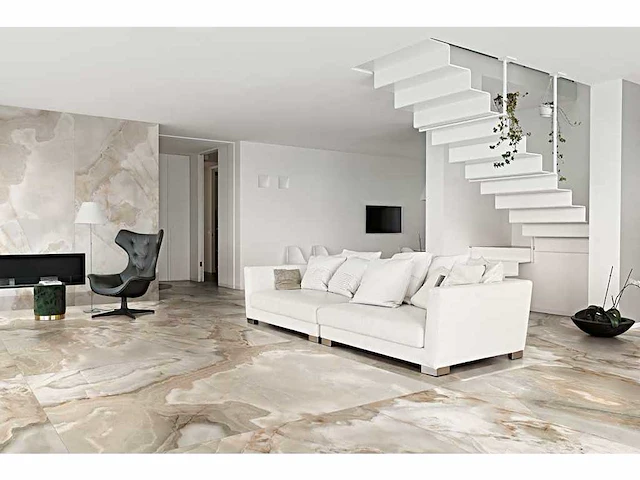 Vloertegel 20,16m2 onyx noisette glanzend 60x120cm gerectificeerd - afbeelding 5 van  12