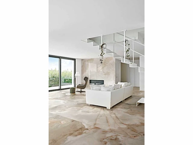 Vloertegel 20,16m2 onyx noisette glanzend 60x120cm gerectificeerd - afbeelding 9 van  12