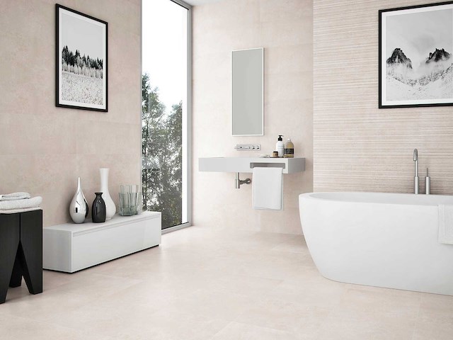 Vloertegel 216m2 cement cream 100x100cm - afbeelding 6 van  10