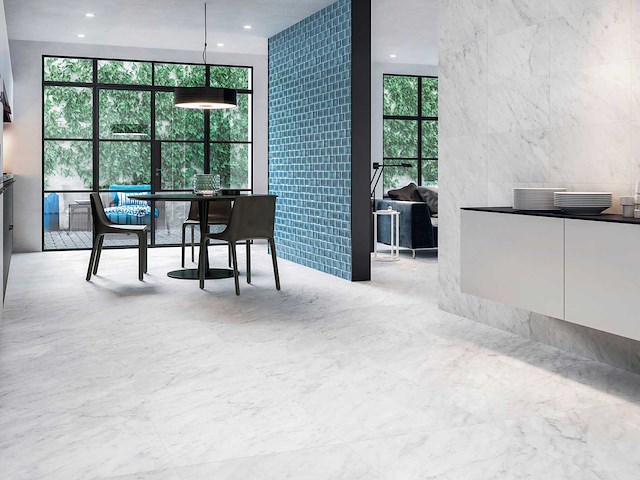 Vloertegel 43,2m² marmer wit glanzend 60x120cm gelijkgetrokken - afbeelding 5 van  15