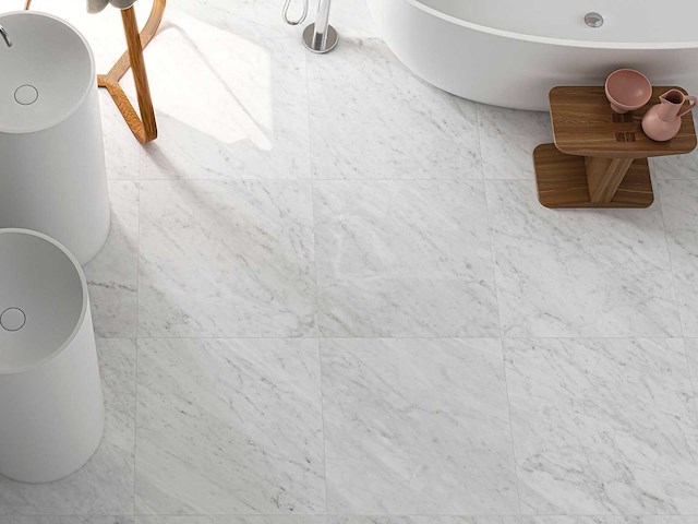 Vloertegel 43,2m² marmer wit glanzend 60x120cm gelijkgetrokken - afbeelding 15 van  15