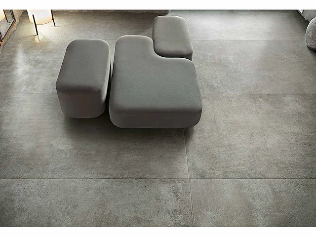 Vloertegel 43,2m2 materiaal grijs 60x60cm gerectificeerd - afbeelding 2 van  4