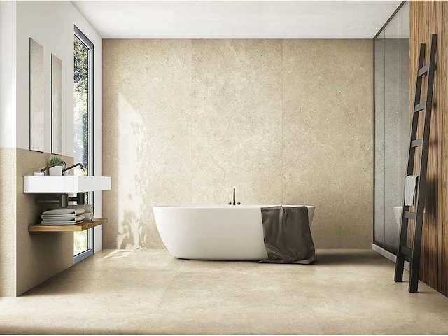 Vloertegel 51,2m2 stone beige 80x80cm gerectificeerd - afbeelding 1 van  2