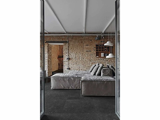 Vloertegel 53,76m2 blauwe hardsteen mistere 40x80cm gerectificeerd - afbeelding 2 van  3