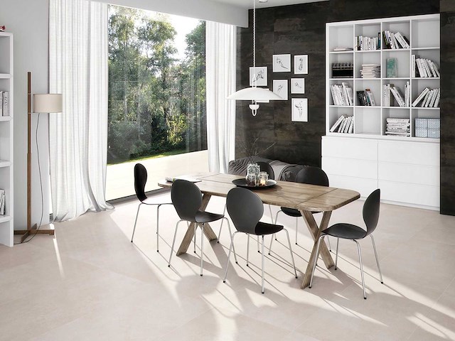 Vloertegel 54m2 cement cream 100x100cm - afbeelding 8 van  10