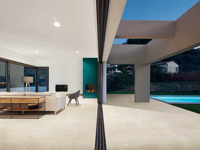 Vloertegel 55,04m2 bebouwd wit 80x80cm gerectificeerd - afbeelding 2 van  5