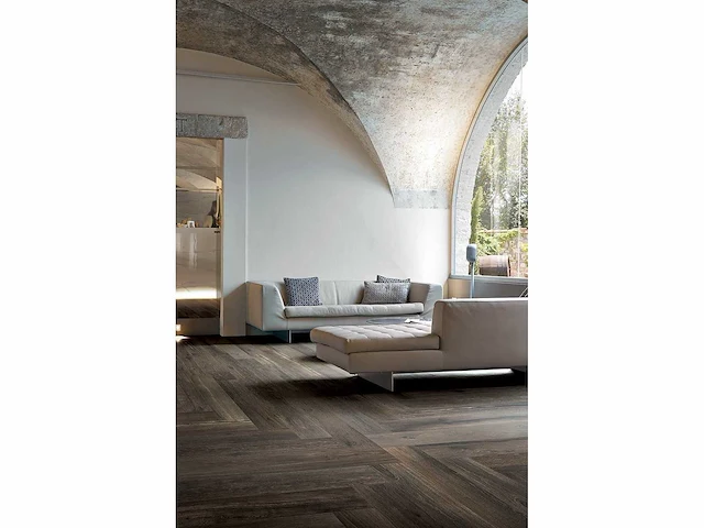 Vloertegel 57,6m2 hout eiken choco 20x180cm gerectificeerd - afbeelding 4 van  6