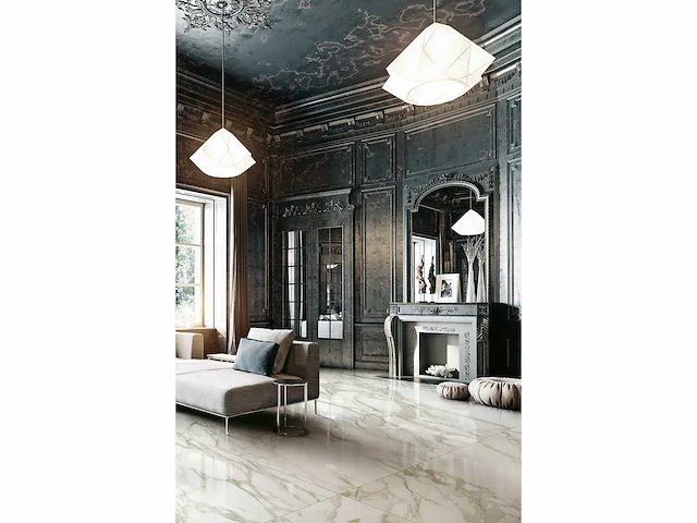 Vloertegel 60,48m2 marmer crème glanzend 60x120cm gerectificeerd - afbeelding 3 van  6