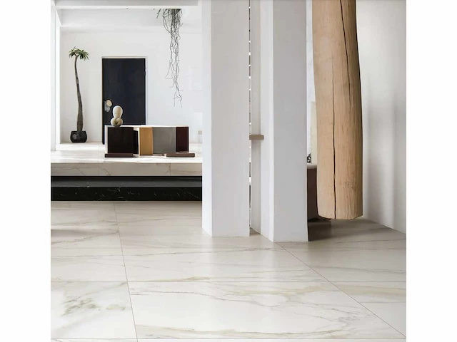 Vloertegel 69,12m2 calacatta gold glanzend 80x80cm gerectificeerd - afbeelding 5 van  7
