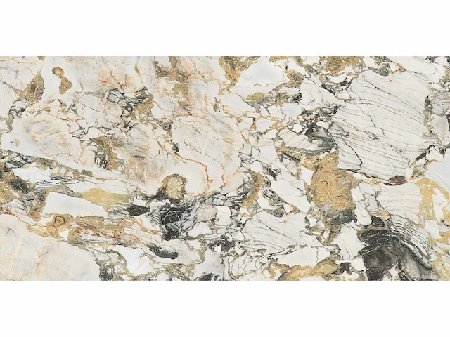 Vloertegel 69,12m2 excentriek goud glanzend 60x120cm gerectificeerd - afbeelding 2 van  7