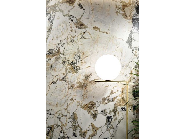 Vloertegel 69,12m2 excentriek goud glanzend 60x120cm gerectificeerd - afbeelding 3 van  7