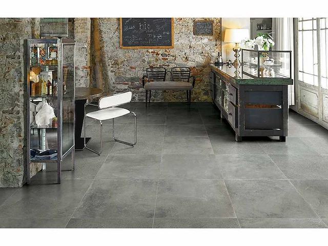 Vloertegel 82,08m2 beton gaphite 60x60cm gerectificeerd - afbeelding 1 van  6