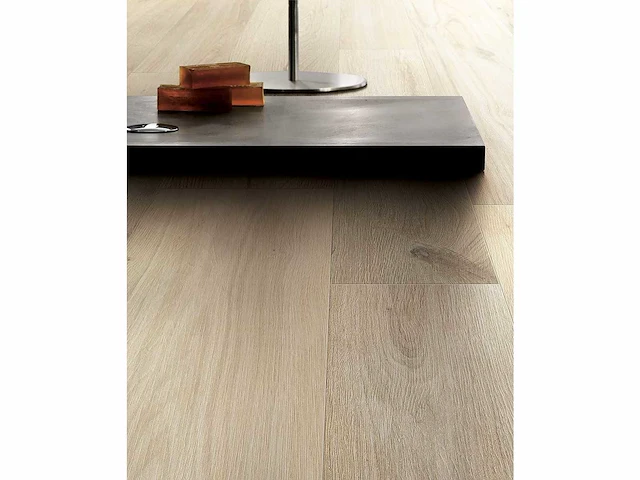 Vloertegel 92,16m2 hout amande 26,5x180cm gerectificeerd - afbeelding 2 van  4