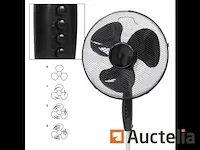 Vloerventilator 45w 16" zwart 3 treden - afbeelding 4 van  9