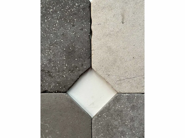 Vloer/wandtegel 146,52m2 hexagon phorma gris ottagone 18x18cm - afbeelding 2 van  3